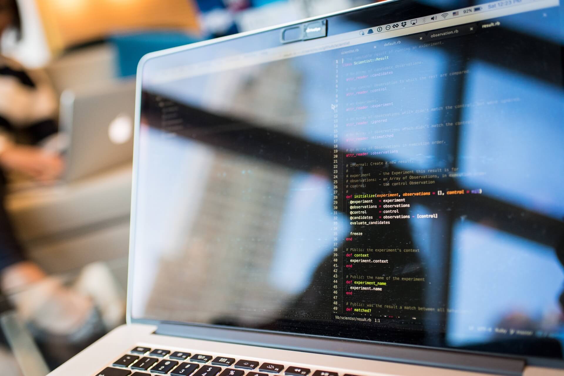 Assessments and Audits Hero Computer Reflection