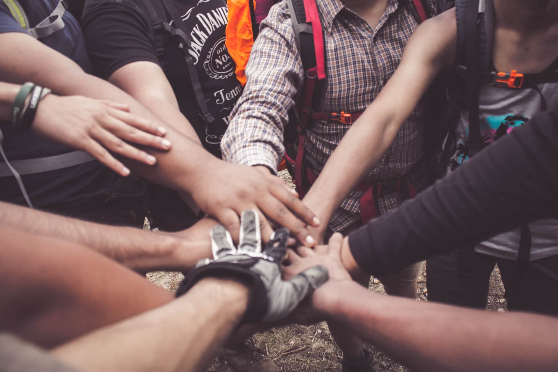 nonprofit hero hands in circle